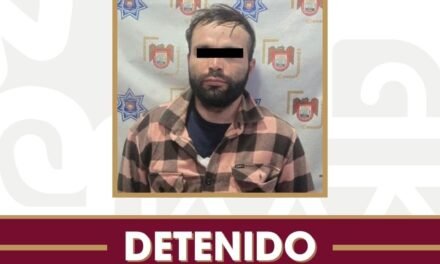Detienen agentes municipales a presunto responsable de robo con violencia a comercio