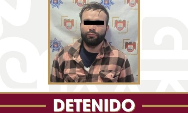 Detienen agentes municipales a presunto responsable de robo con violencia a comercio