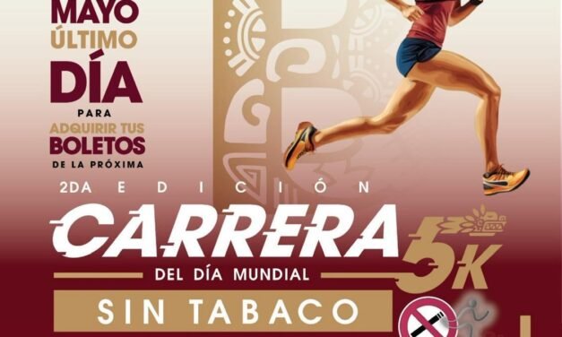 Invitan a Segunda Edición de la Carrera 5K por el Día Mundial Sin Tabaco