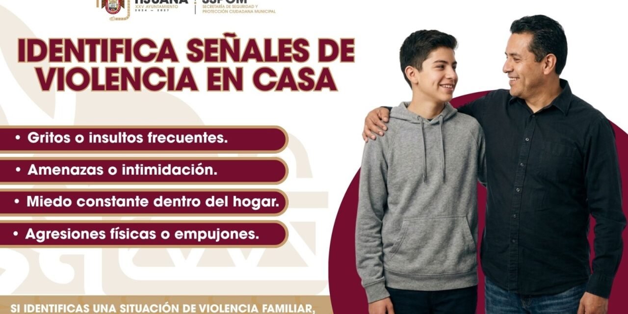 Exhorta SSPCM a identificar y denunciar señales de violencia familiar