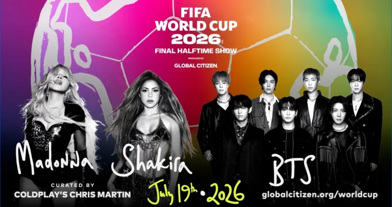 BTS, Shakira y Madonna protagonizarán el show de medio tiempo del Mundial 2026