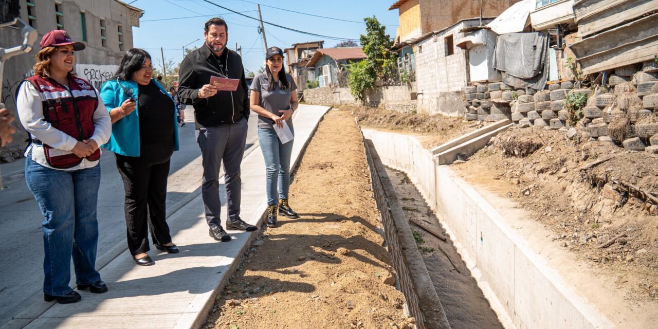 Inaugura Ismael Burgueño obra de drenaje pluvial en la colonia Valle Verde
