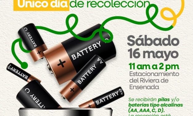 “BAJA LAS PILAS”: CONVOCAN A LLEVAR BATERÍAS ALCALINAS A CENTRO DE ACOPIO