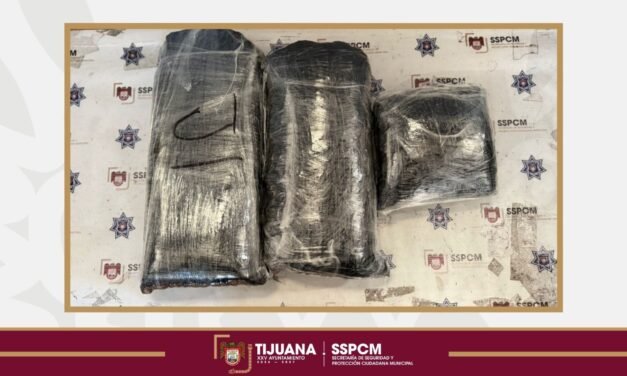 Asegura Policía Municipal más de 29 kilos de presunta marihuana abandonados en Playas de Tijuana
