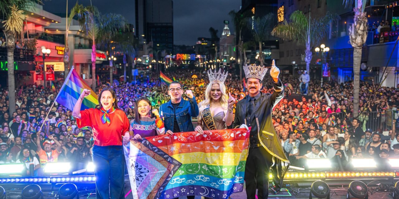 Celebran 20 mil personas el Mes del Orgullo LGBTTTQI+ con marcha y concierto en la Avenida Revolución