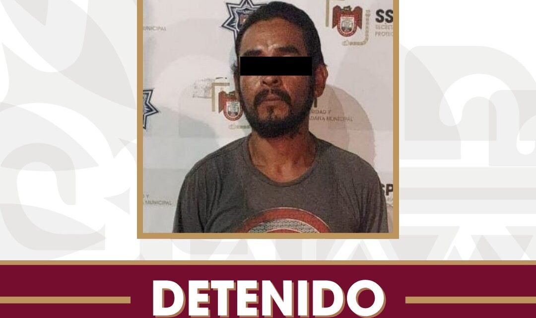 Detiene SSPCM a presunto responsable de robo con violencia a transeúnte