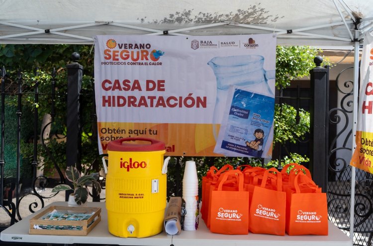 HABILITAN MÁS CASAS DE HIDRATACIÓN ORAL PARA PREVENIR AFECTACIONES POR CALOR