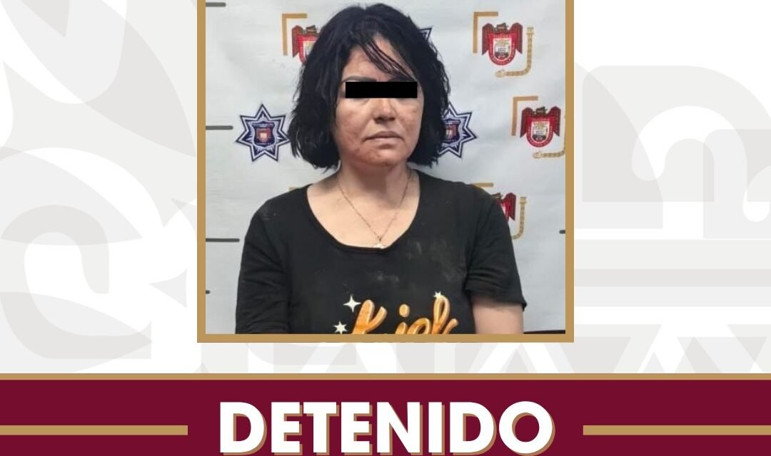 Arresta Policía Municipal a una mujer tras agresión con arma blanca donde un hombre perdió la vida