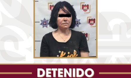 Arresta Policía Municipal a una mujer tras agresión con arma blanca donde un hombre perdió la vida