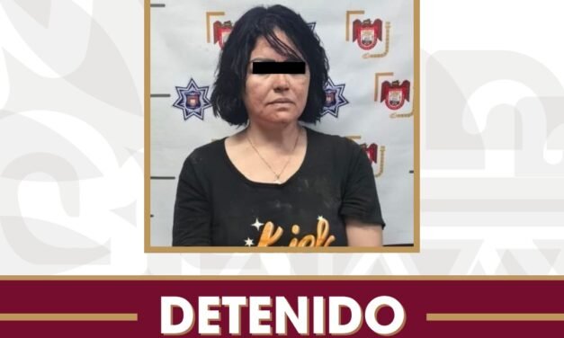 Arresta Policía Municipal a una mujer tras agresión con arma blanca donde un hombre perdió la vida