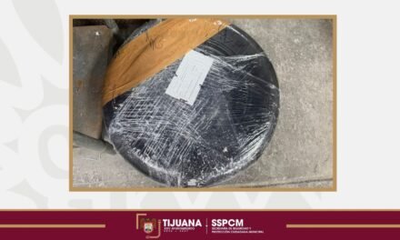 Localiza Policía Municipal aproximadamente 18 kilogramos de metanfetamina ocultos en la llanta de refacción de un vehículo