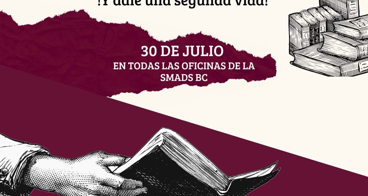 INVITA SECRETARÍA DE MEDIO AMBIENTE A PARTICIPAR EN LA CAMPAÑA “DONA TU LIBRO VIEJO”