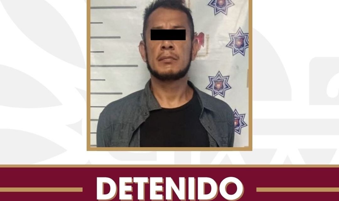 Detiene Policía Municipal a hombre que contaba con orden de aprehensión activa por homicidio calificado