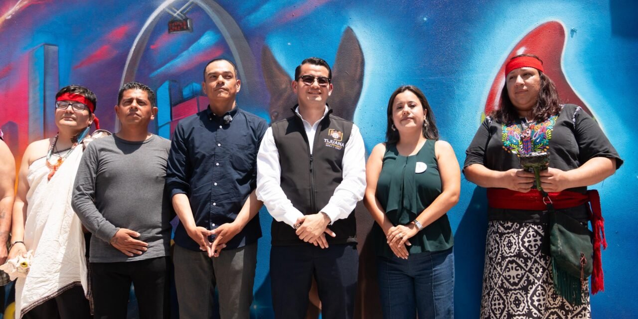Clausura alcalde Abdiel Gutiérrez el proyecto ‘Vuela Tijuana’ con la presentación del mural ‘Tijuana Ayer, Hoy y Siempre’