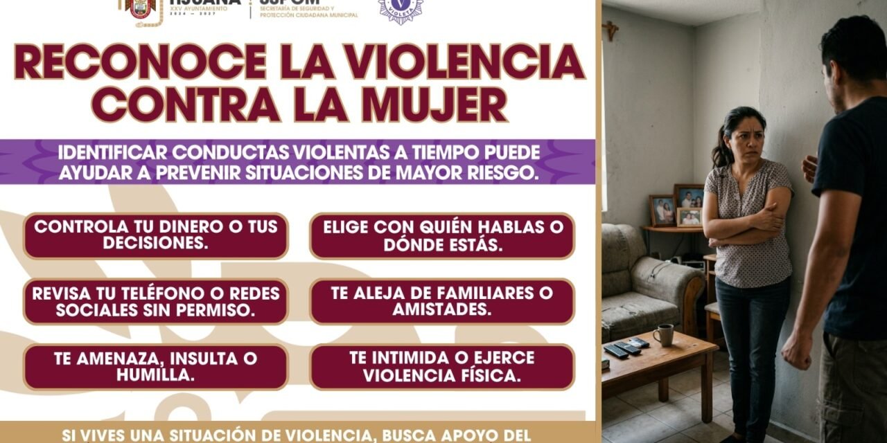Invita SSPCM a reconocer señales de violencia contra la mujer y buscar apoyo oportunamente