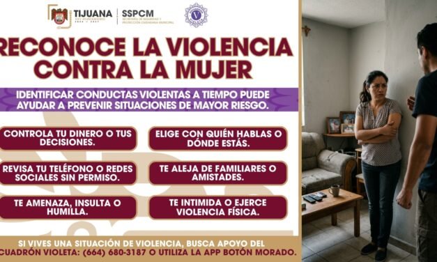 Invita SSPCM a reconocer señales de violencia contra la mujer y buscar apoyo oportunamente