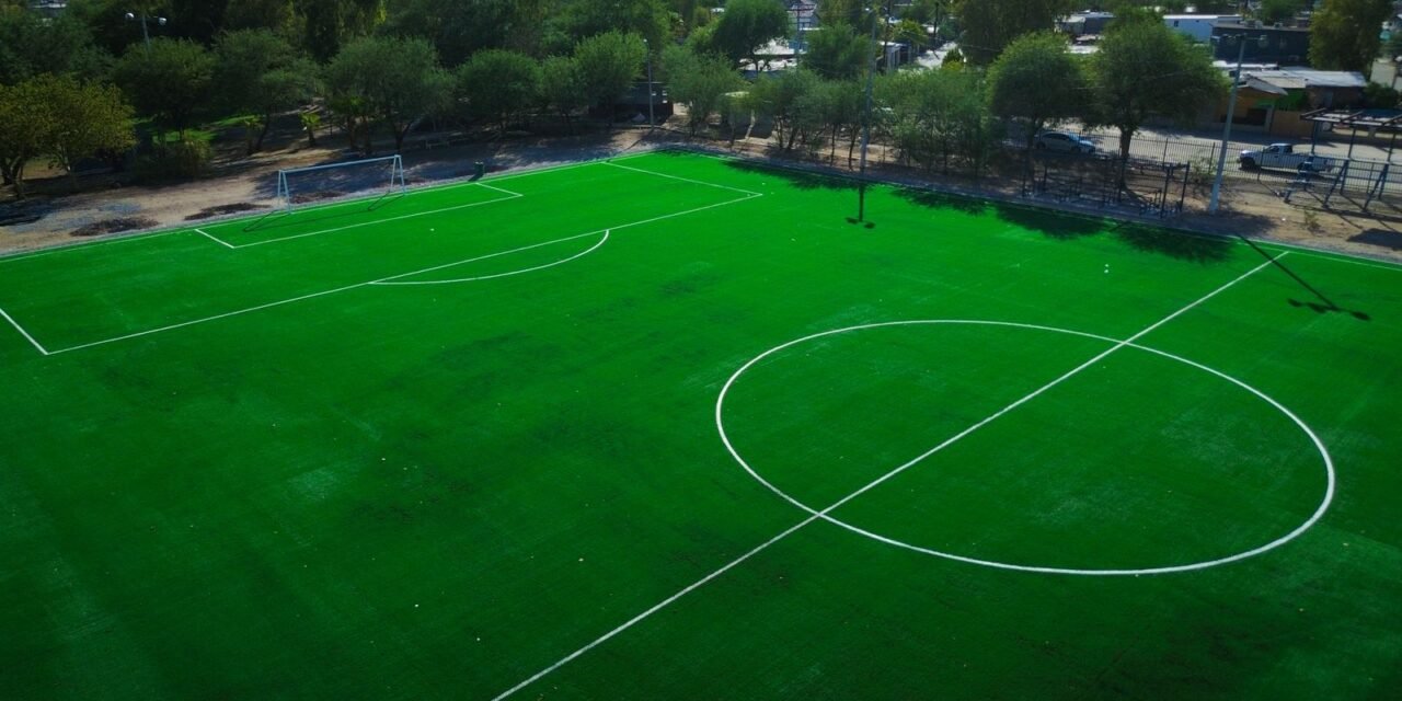 ENTRA EN ETAPA FINAL LA REHABILITACIÓN DE LA UNIDAD DEPORTIVA ROBLEDO EN MEXICALI