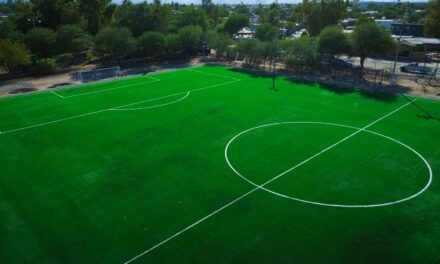 ENTRA EN ETAPA FINAL LA REHABILITACIÓN DE LA UNIDAD DEPORTIVA ROBLEDO EN MEXICALI