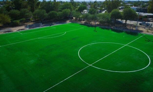 ENTRA EN ETAPA FINAL LA REHABILITACIÓN DE LA UNIDAD DEPORTIVA ROBLEDO EN MEXICALI