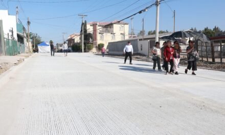 Mejora XXV Ayuntamiento de Tijuana vialidades del Ejido Francisco Villa con obras de pavimentación con concreto hidráulico