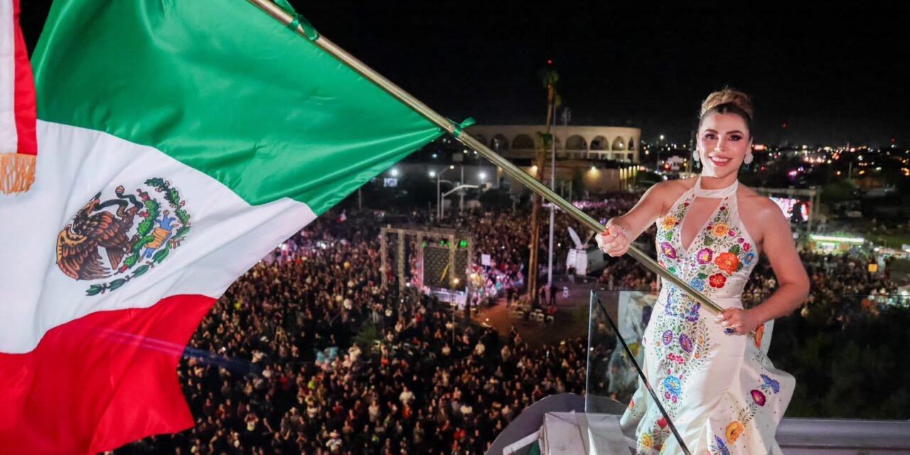 VIBRA MEXICALI CON HISTÓRICO GRITO DE INDEPENDENCIA Y CONCIERTO DE EDÉN MUÑOZ ANTE MÁS DE 80 MIL PERSONAS