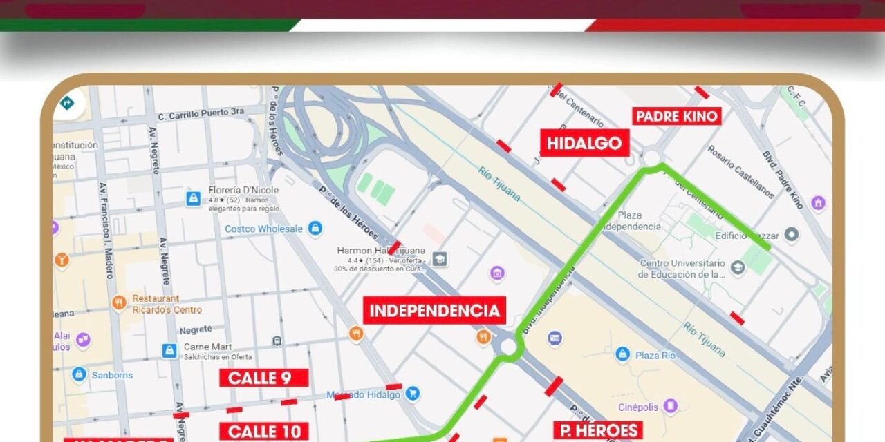 Realizará XXV Ayuntamiento de Tijuana desfile cívico-militar por el 216 Aniversario de la Independencia de México