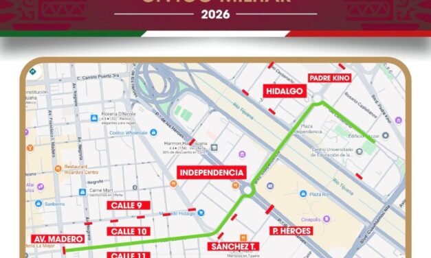 Realizará XXV Ayuntamiento de Tijuana desfile cívico-militar por el 216 Aniversario de la Independencia de México