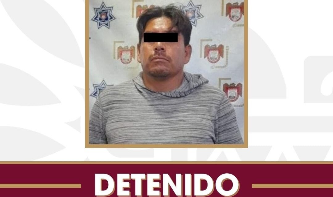 Detienen agentes municipales a sujeto por presunta agresión contra una mujer