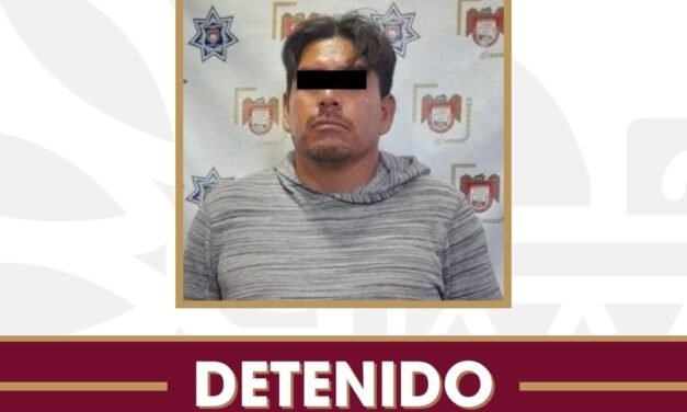 Detienen agentes municipales a sujeto por presunta agresión contra una mujer