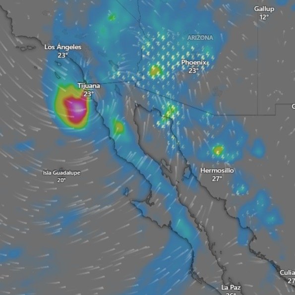LLAMA PROTECCIÓN CIVIL BC A EXTREMAR PRECAUCIONES ANTE PRONÓSTICO DE LLUVIAS MUY FUERTES Y VIENTOS